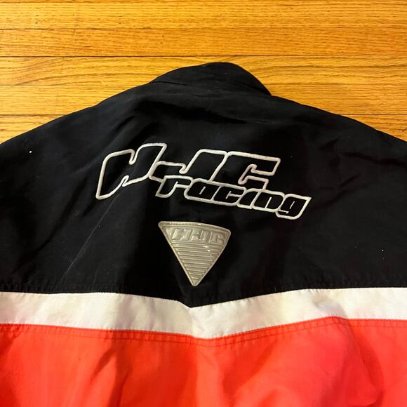 HJC Coat Mens XL Snow Snowmobile Racing Ski Jacket Orange 3M Scotchlite Neon ** - Picture 6 of 11